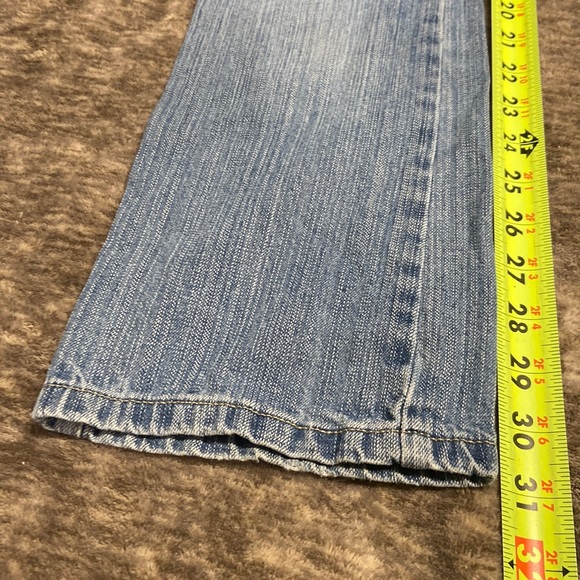 Girls Jeans. EUC size 8. Bootcut with elastic waistband. Crazy 8 brand - Picture 9 of 11
